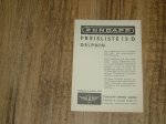 Bootsmotor Preisliste 13 D Delphin