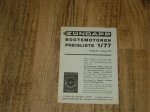 Bootsmotor Preisliste 1/77