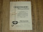 Nähmaschinen Preisliste 17