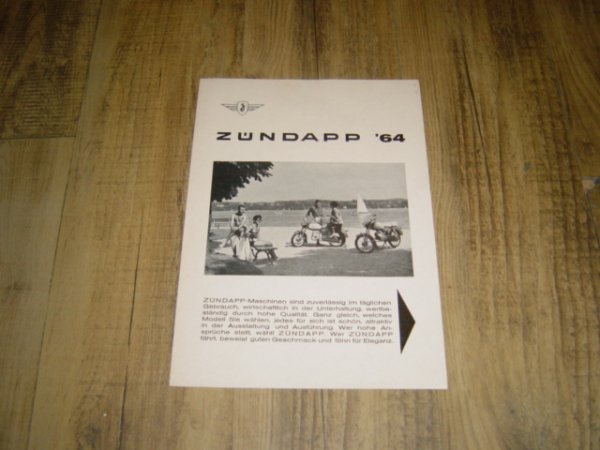 Reklame folder D - Zündapp '64