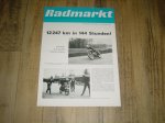 Reklame folder D - Radmarkt 12247 km in 144 Stunden!