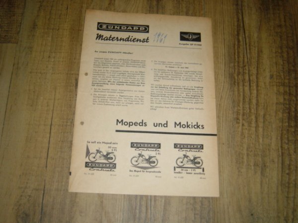 Reklame folder D - Materndienst Ausgabe GF 17