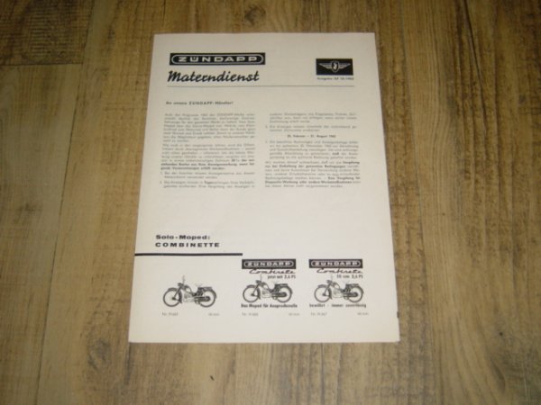 Reklame folder D - Materndienst Ausgabe GF 18
