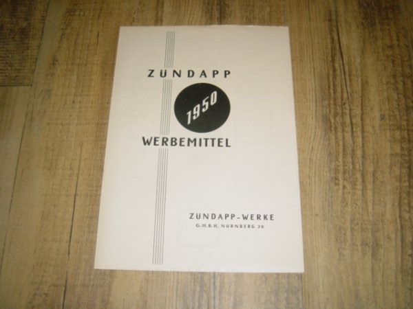 Reklame folder D - Werbemittel 1950