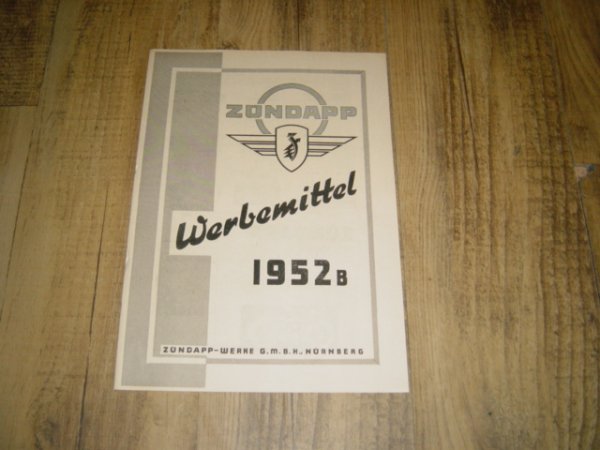 Reklame folder D - Werbemittel 1952 B