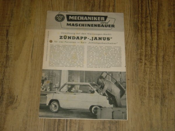 Reklame folder D - Janus 250 Mechaniker und Maschinenbauer