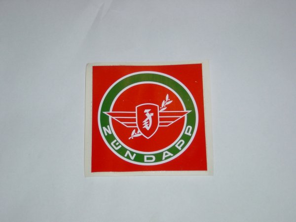 Sticker " Zündapp " 98 mm x 98 mm