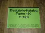 Onderdelen catalogus 460 1981-11