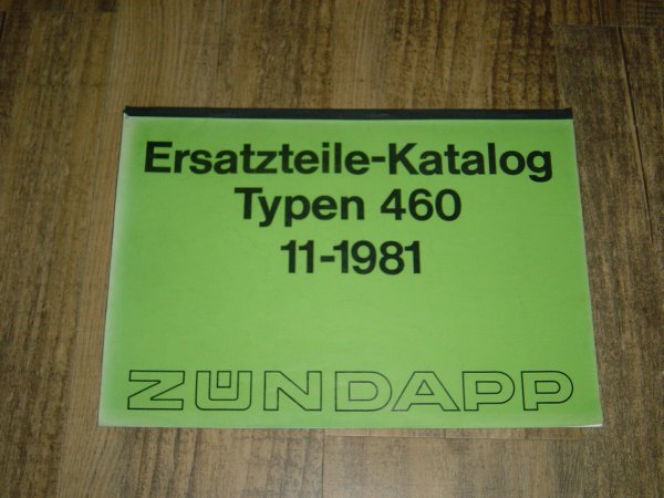 Onderdelen catalogus 460 1981-11