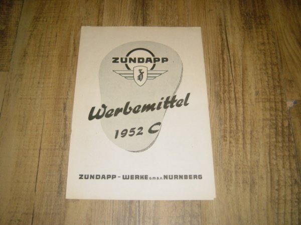 Reklame folder D - Werbemittel 1952 C