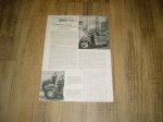 Reklame folder D - Sonderdruck Motor Express 9/1955 Bella