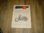 Reklame folder D - Testbericht der Zündapp Bella 200 1955