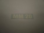 Sticker Grasmaaier ″ MM 20 ″