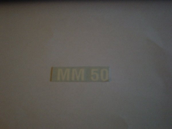 Sticker Grasmaaier " MM 50 "