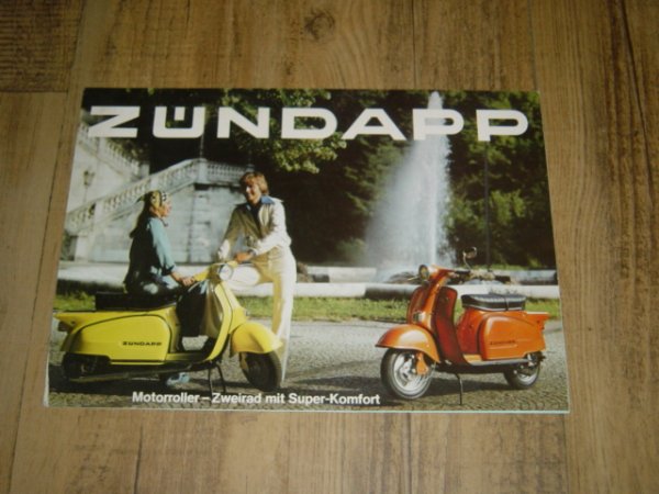 Reklame folder D - Motorroller Zweirad mit super Komfort