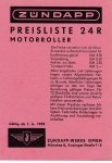 Fahrzeug Preisliste Nr. 24 R