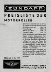 Fahrzeug Preisliste Nr. 25 R