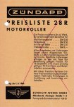 Fahrzeug Preisliste Nr. 28 R
