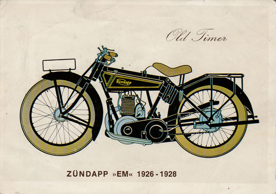 Zündapp Briefkaart EM 1926 - 1928