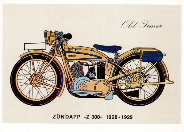 Zündapp Briefkaart Z 300 1928 - 1929