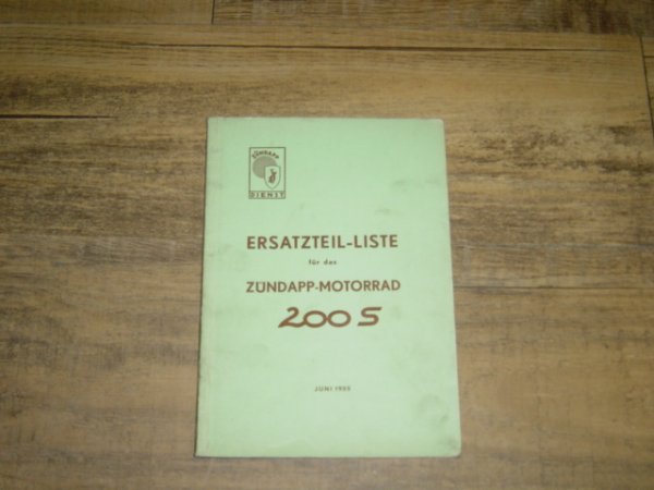 Onderdelen catalogus Motorrad 200 S