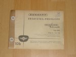 Ersatzteil Preisliste 10b