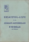 Onderdelen catalogus R151 Bella