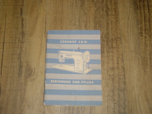 Instructieboekje D - Nähmaschinen ZR 18
