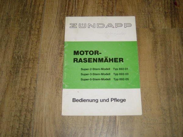 Instructieboekje D - Rasenmäher Typen 692