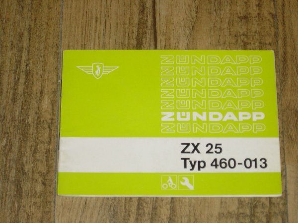 Instructieboekje D - 460 - 013 ZX 25