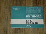 Instructieboekje D - 540 - 150 - SX 80
