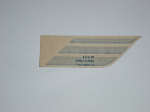 Sticker " Cockpit 529 " Zilver - 2