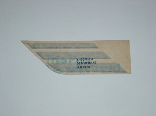 Sticker " Cockpit 529 " Zilver - 1