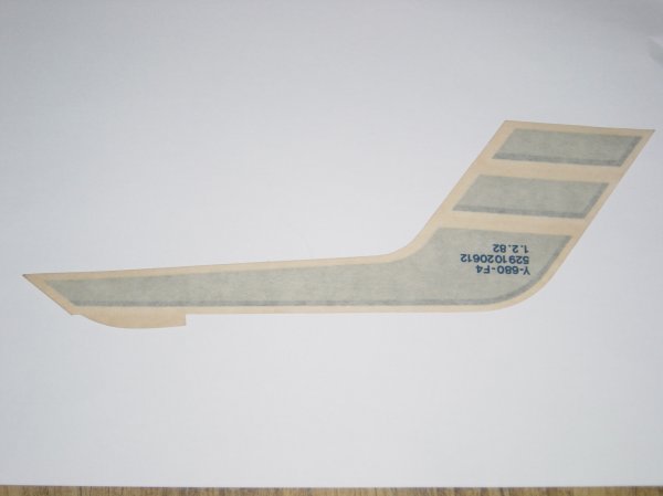 Sticker " Cockpit 529 " Zilver