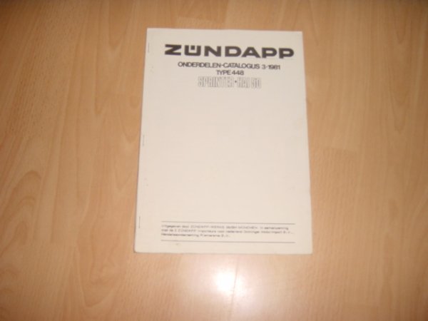 Onderdelen catalogus NL 448 1981-03
