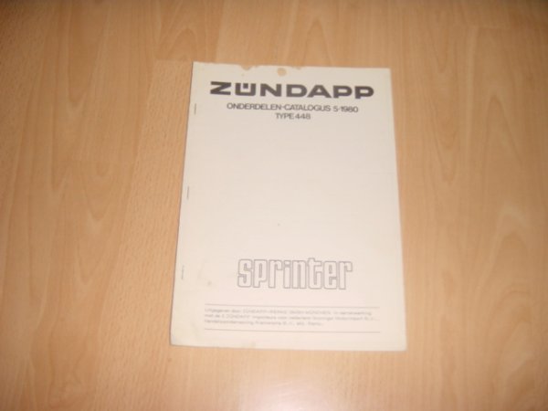 Onderdelen catalogus NL 448 1980-05
