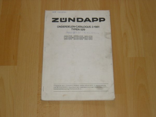 Onderdelen catalogus NL 529 1981-03