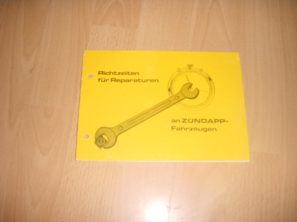 Richtzeiten Fahrzeuge 78
