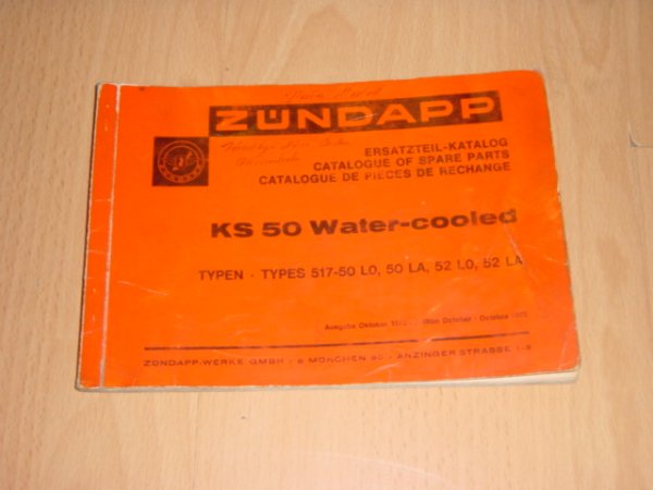 Onderdelen catalogus 517 1975-10 Watercooled
