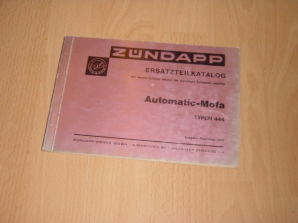 Onderdelen catalogus 444 1975-12