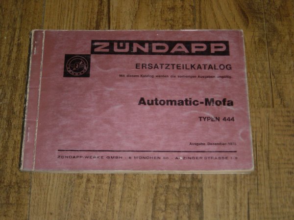 Onderdelen catalogus 444 1975-12