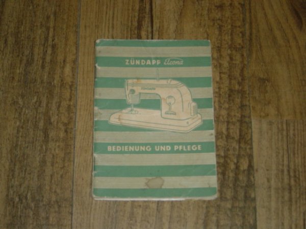 Instructieboekje D - Nähmaschinen Elcona ( 2e model boekje)