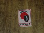 Zundapp Dienst werkplaats embleem 6 x 9 cm