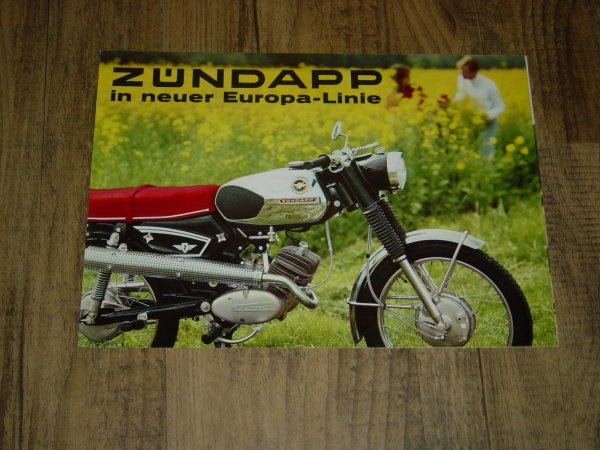 Reklame folder D - 1969 Zündapp in neuer Europa-Linie
