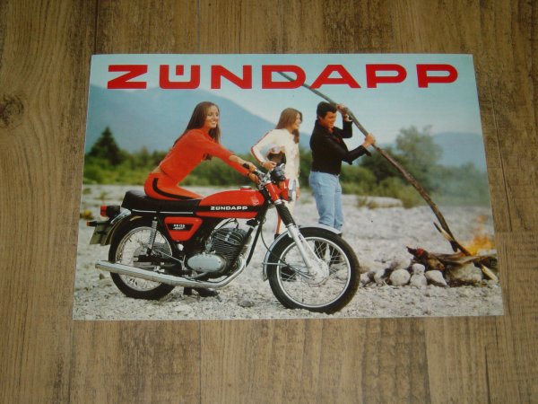 Reklame folder GB - 1975 KS 125 Sport... The power-paked 17 h.p. Machine