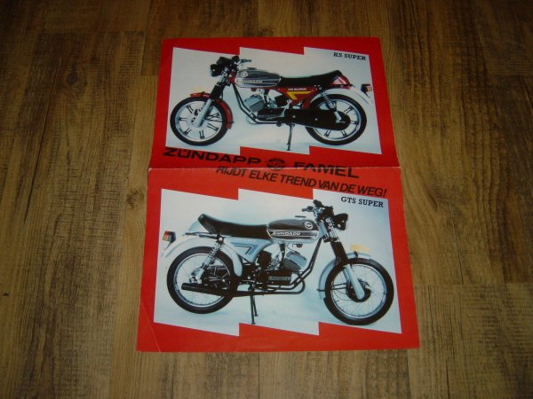 Reklame folder NL- Famel KS Super , GTS Super A3