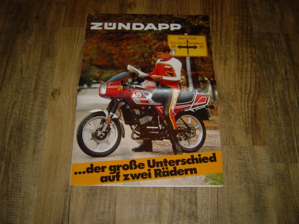 Reklame folder D - Zündapp ...der grosse Unterschied auf 2 Radern