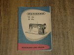 Instructieboekje D - Nähmaschinen ZR 18 A , ZR 118 A