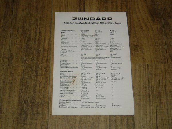 Arbeiten am Zweitaktmotor für KS GS MC 125 cm3 , 5 Gänge