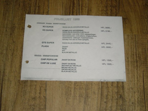 Prijslijst NL 1989 Famel - Macal CMS